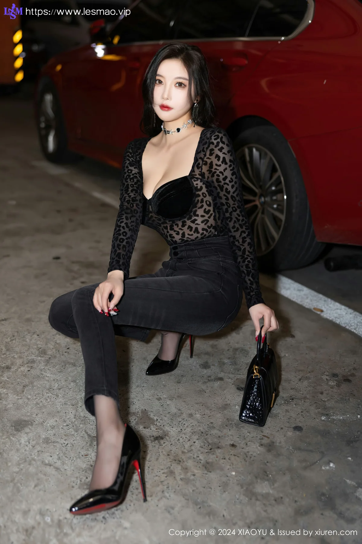 XIAOYU  语画  Vol.1216  杨晨晨Yome 黑色豹纹性感写真1 - 11
