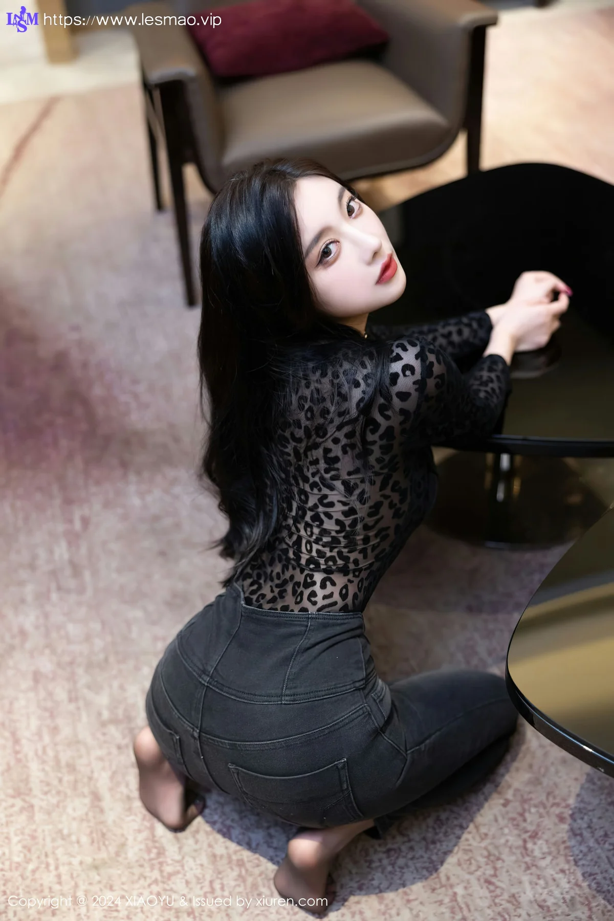 XIAOYU  语画  Vol.1216  杨晨晨Yome 黑色豹纹性感写真1 - 44
