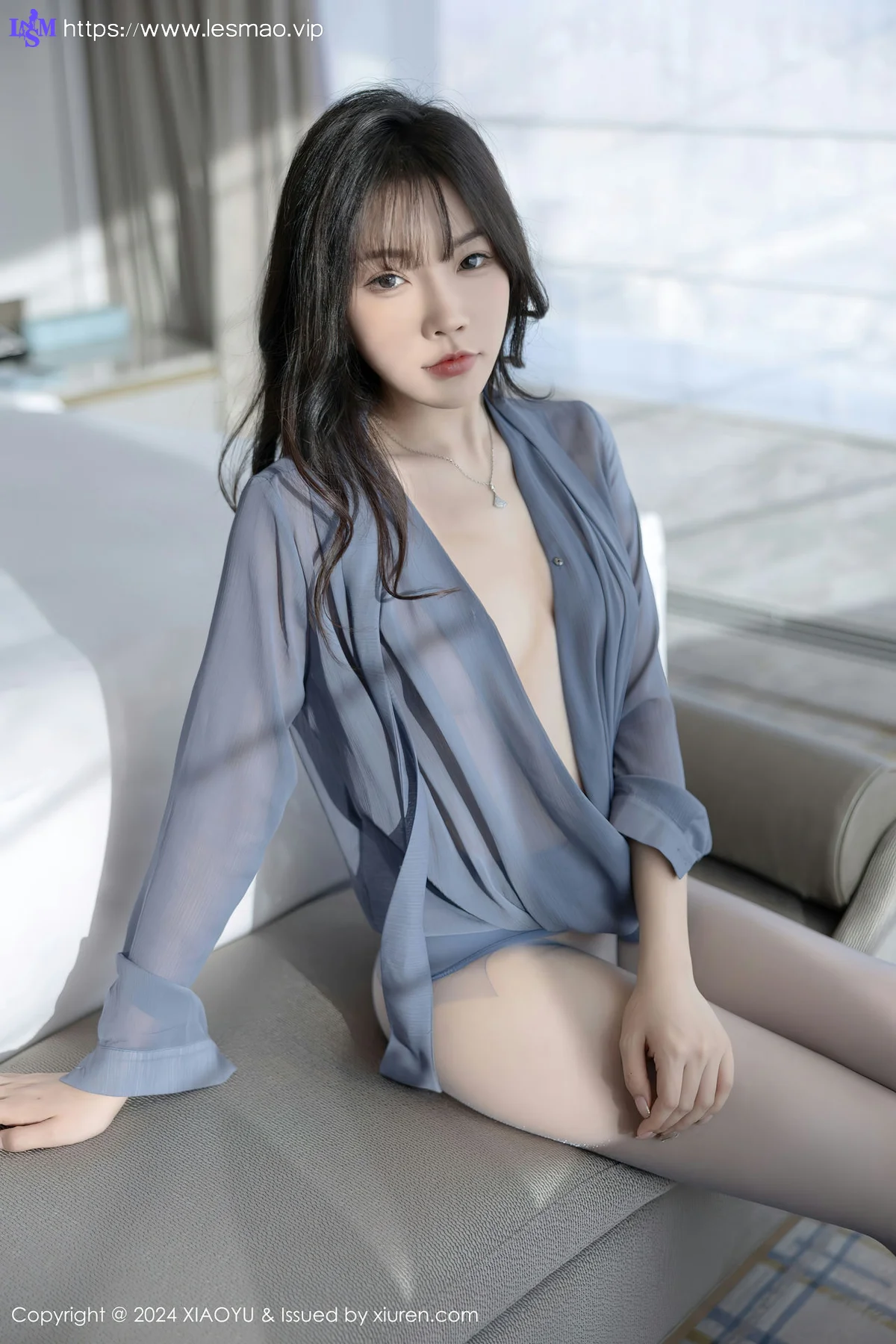 XIAOYU  语画  Vol.1219  徐莉芝Booty 蓝灰色丝袜哈尔滨旅拍1 - 57