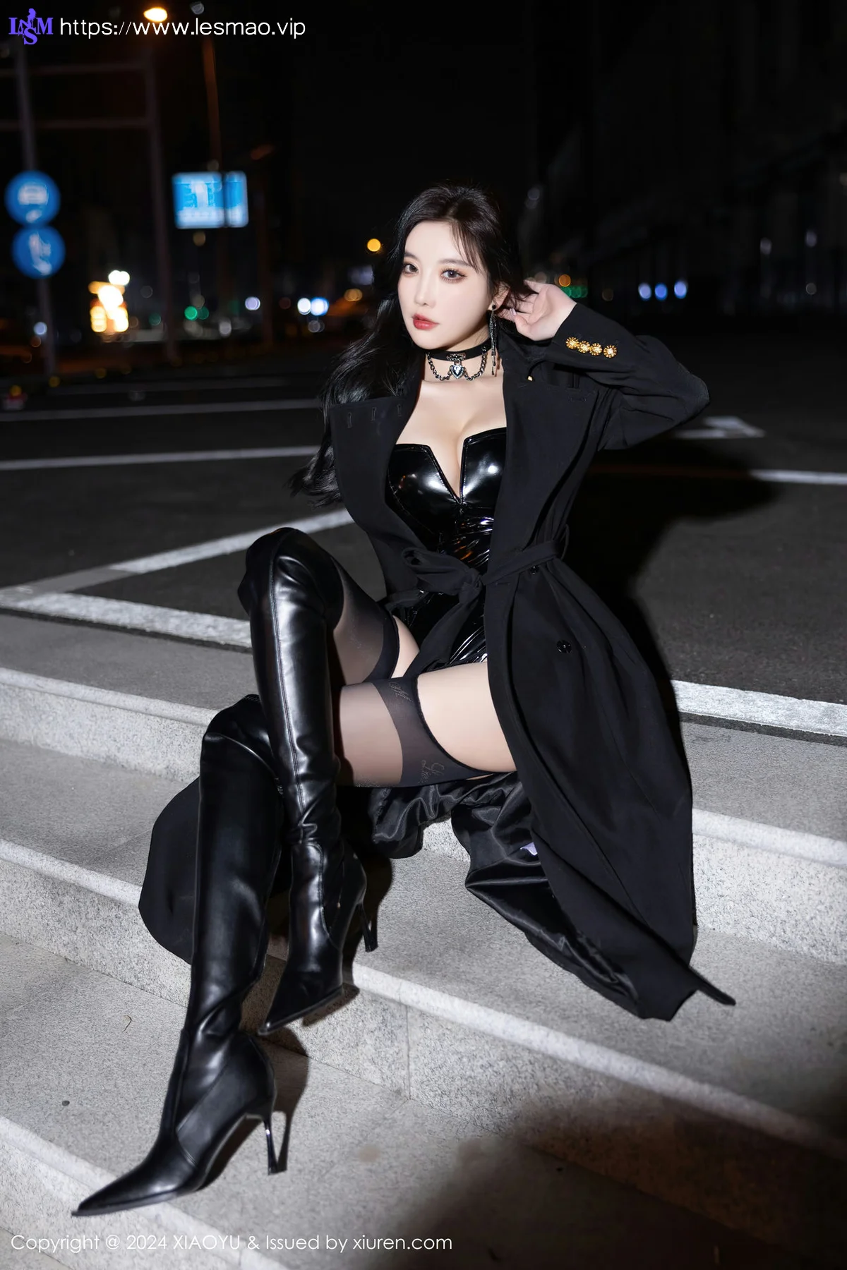XIAOYU  语画  Vol.1241 杨晨晨Yome 黑色皮质内衣哈尔滨旅拍1 - 20