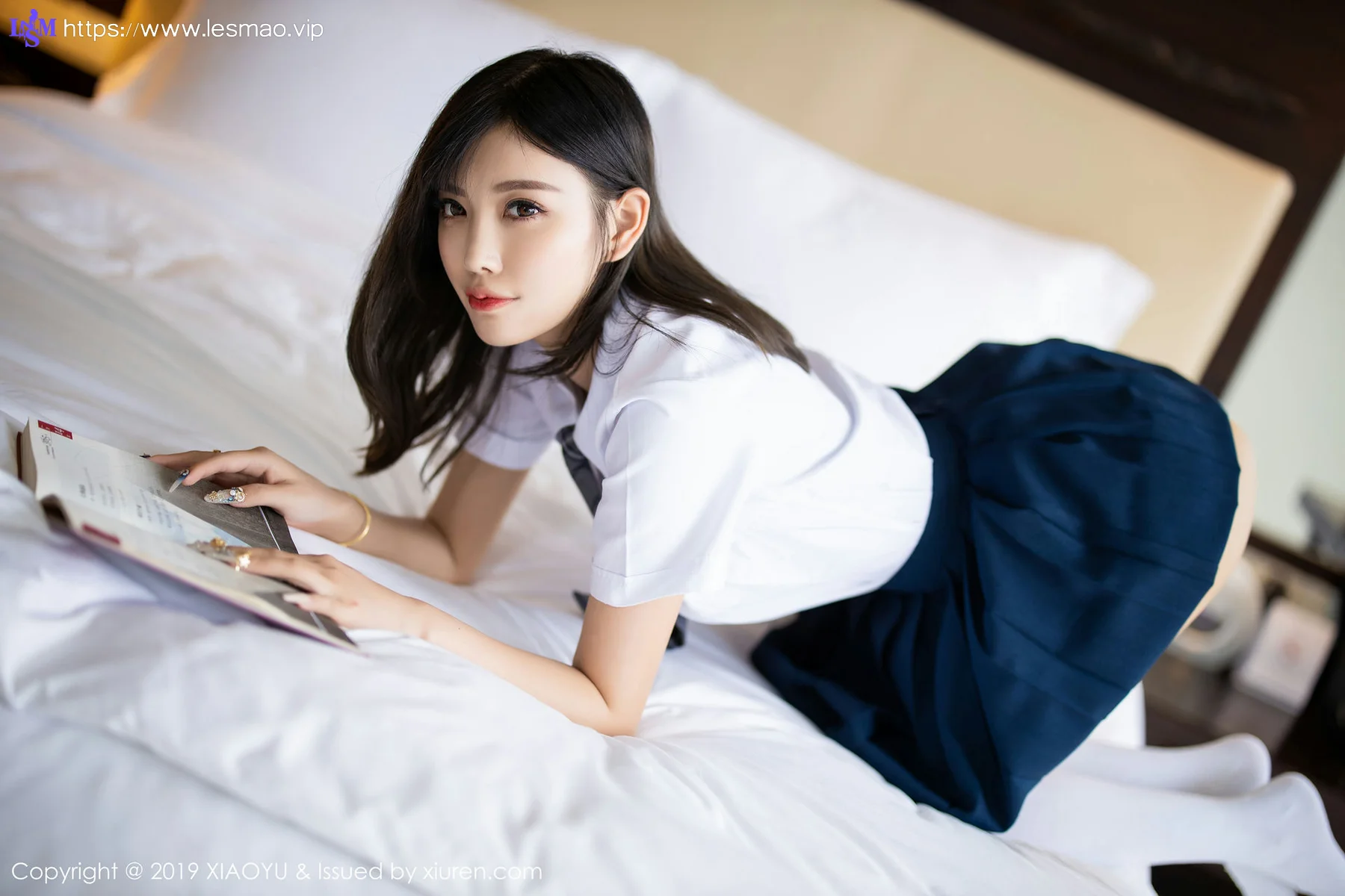 XIAOYU  语画界 Vol.184 室外清纯学生装 杨晨晨sugar - 19