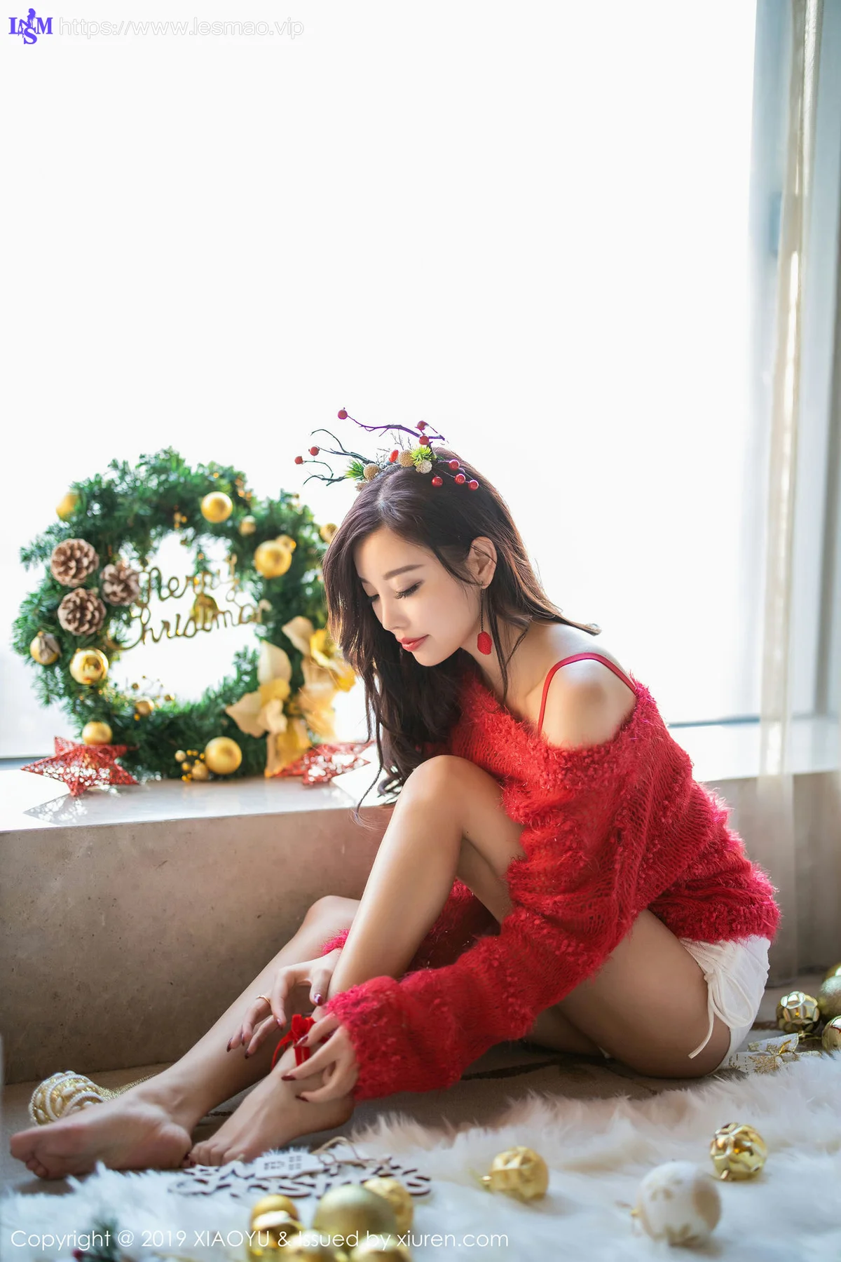 XIAOYU  语画界 Vol.221 杨晨晨sugar 圣诞主题写真 - 32