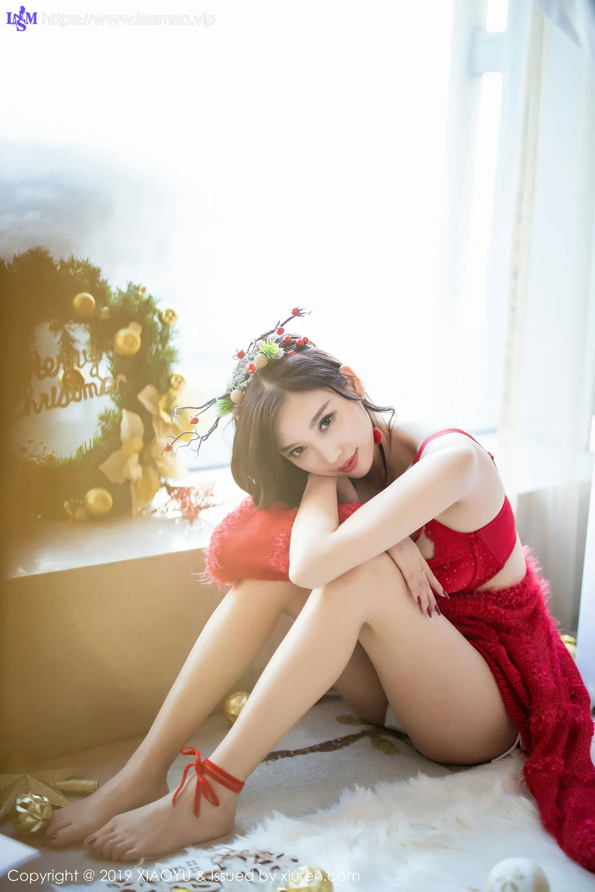 XIAOYU  语画界 Vol.221 杨晨晨sugar 圣诞主题写真 - 38
