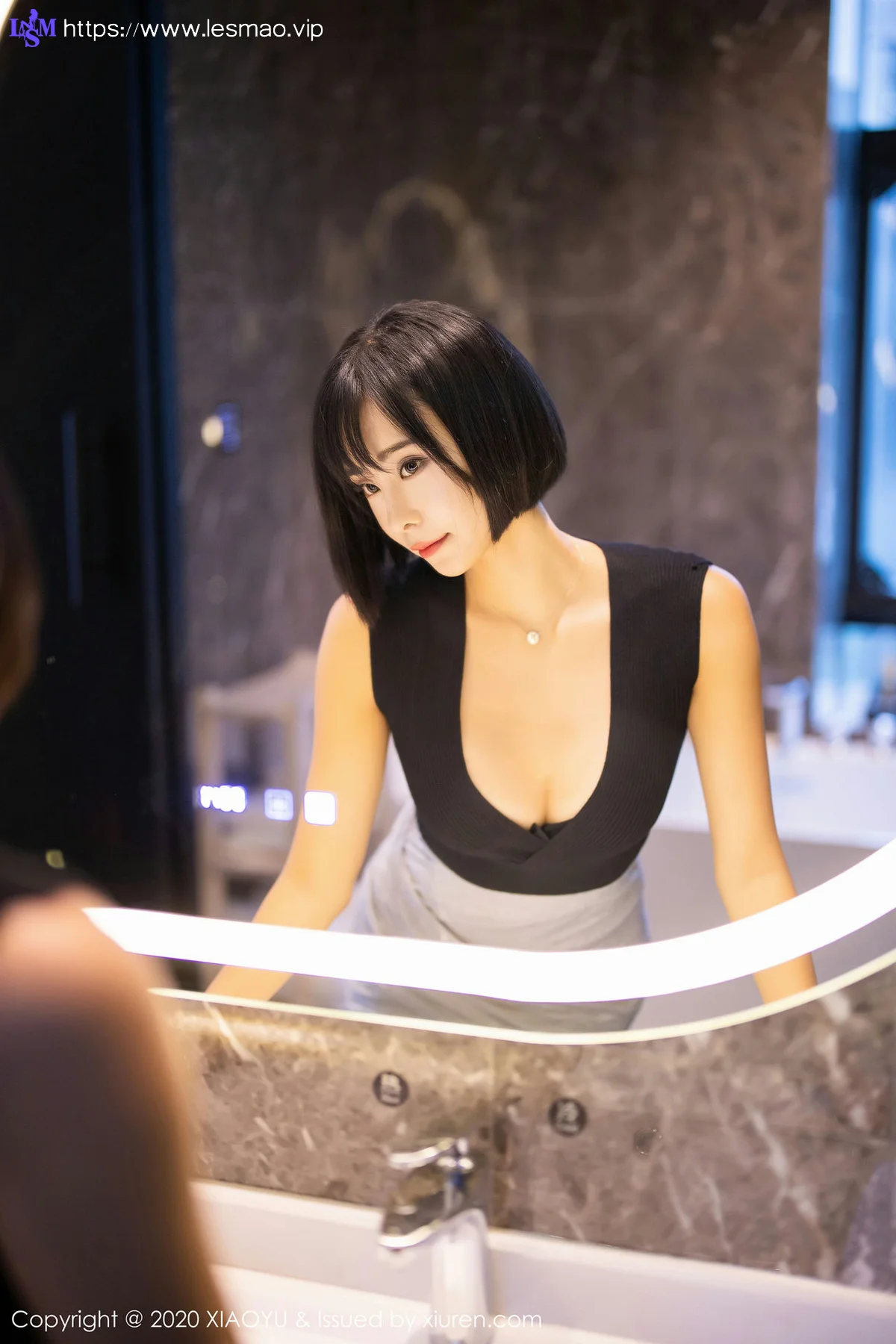 XIAOYU  语画界 Vol.261 红与黑诱人99P内衣 蓝夏Akasha 性感写真 - 13