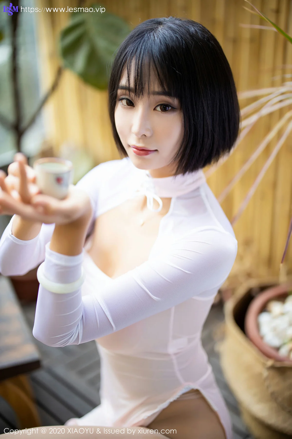 XIAOYU  语画界 Vol.269 扇子与朦胧丝袜 蓝夏Akasha 第二套性感... - 29