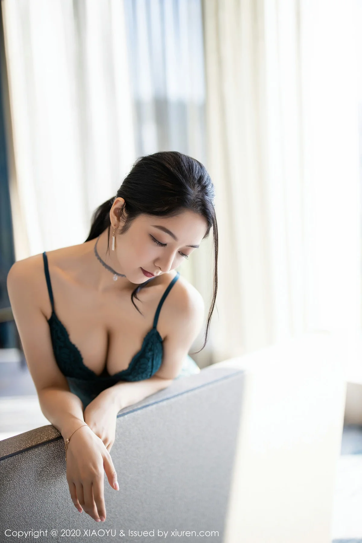 XIAOYU  语画界 Vol.284 Angela小热巴 魅惑黑丝内衣澳门旅拍写真 - 81