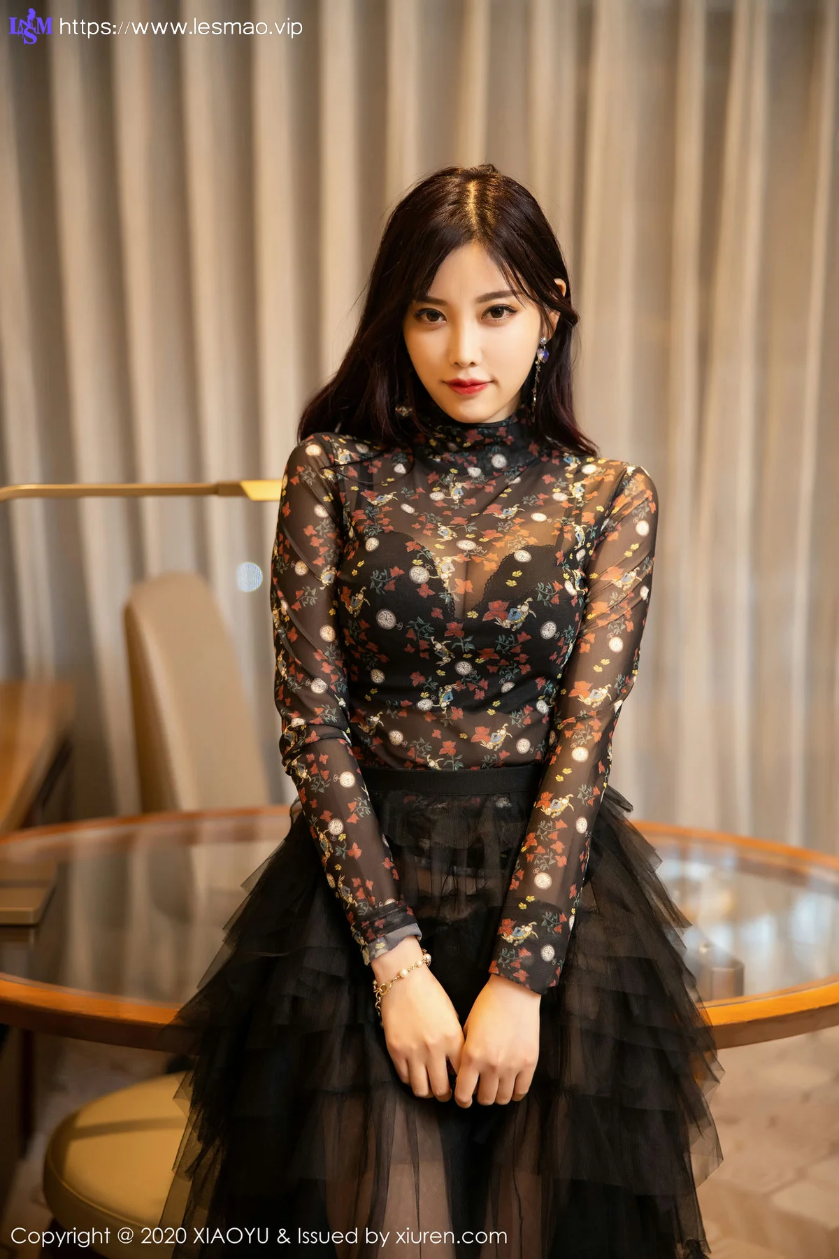 XIAOYU  语画界 Vol.289 黑色吊裙与朦胧丝袜 杨晨晨sugar 澳门... - 15