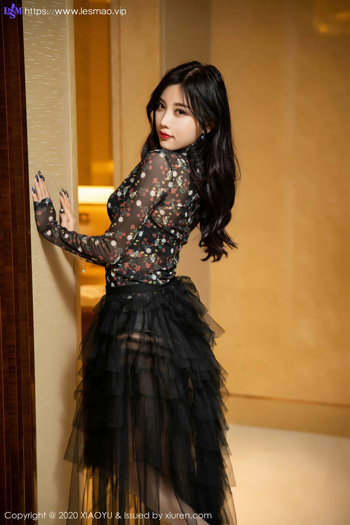 XIAOYU  语画界 Vol.289 黑色吊裙与朦胧丝袜 杨晨晨sugar 澳门... - 40