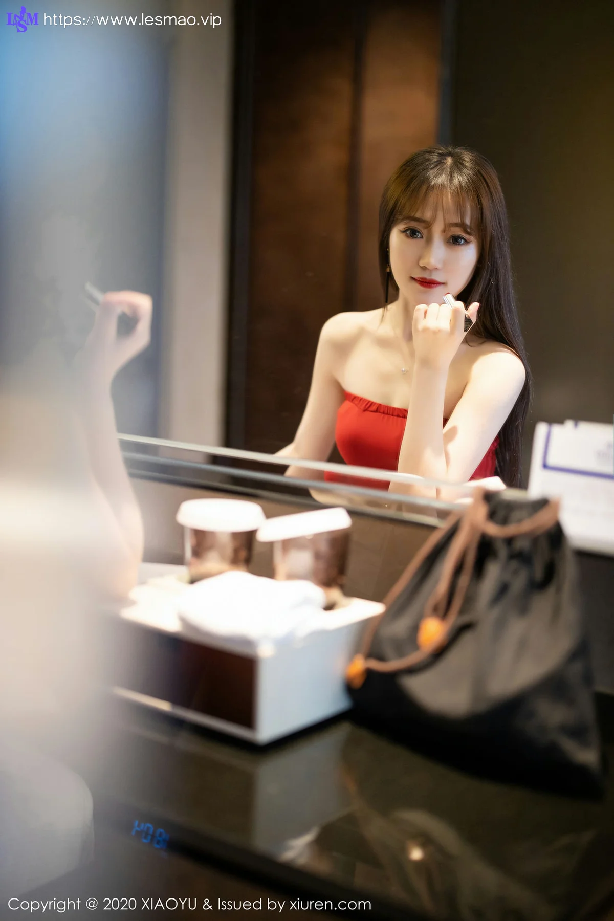 XIAOYU  语画界 Vol.313 红裙黑丝 允儿Claire - 11