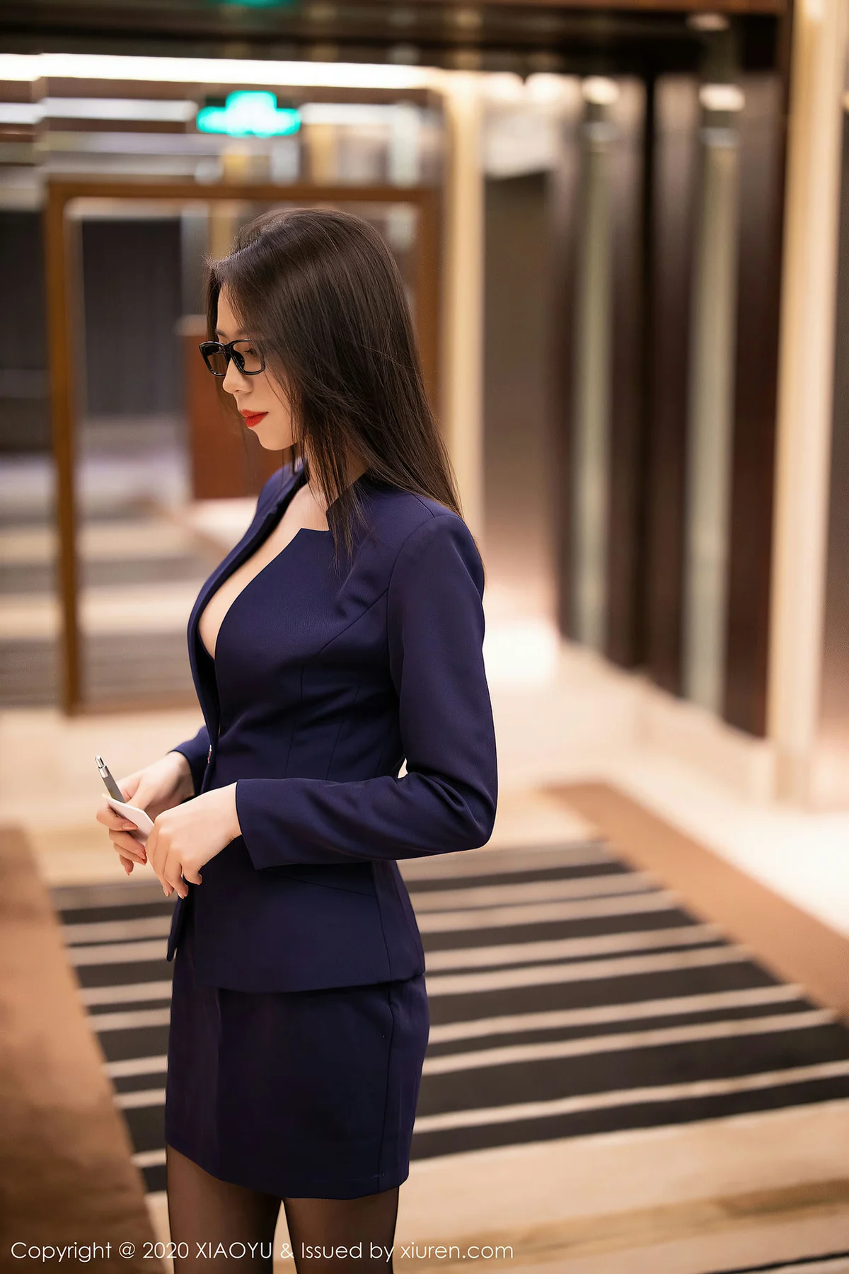 XIAOYU  语画界 Vol.324 言沫 眼镜ol制服 - 34