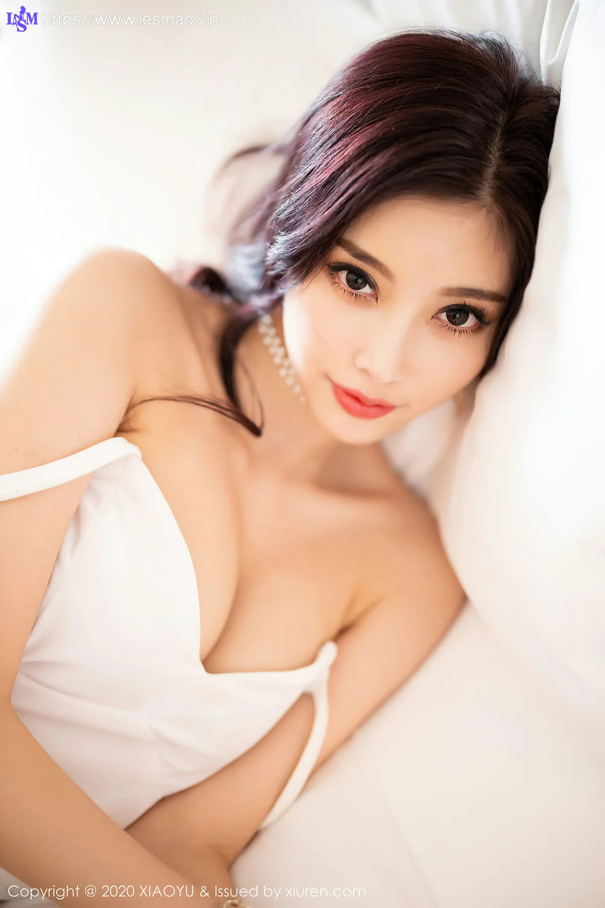 XIAOYU  语画界 Vol.331 白色吊裙肉丝 杨晨晨sugar - 51