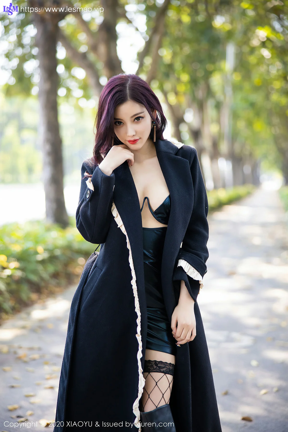 XIAOYU  语画界 Vol.338 杨晨晨sugar 车模网袜皮衣 - 45