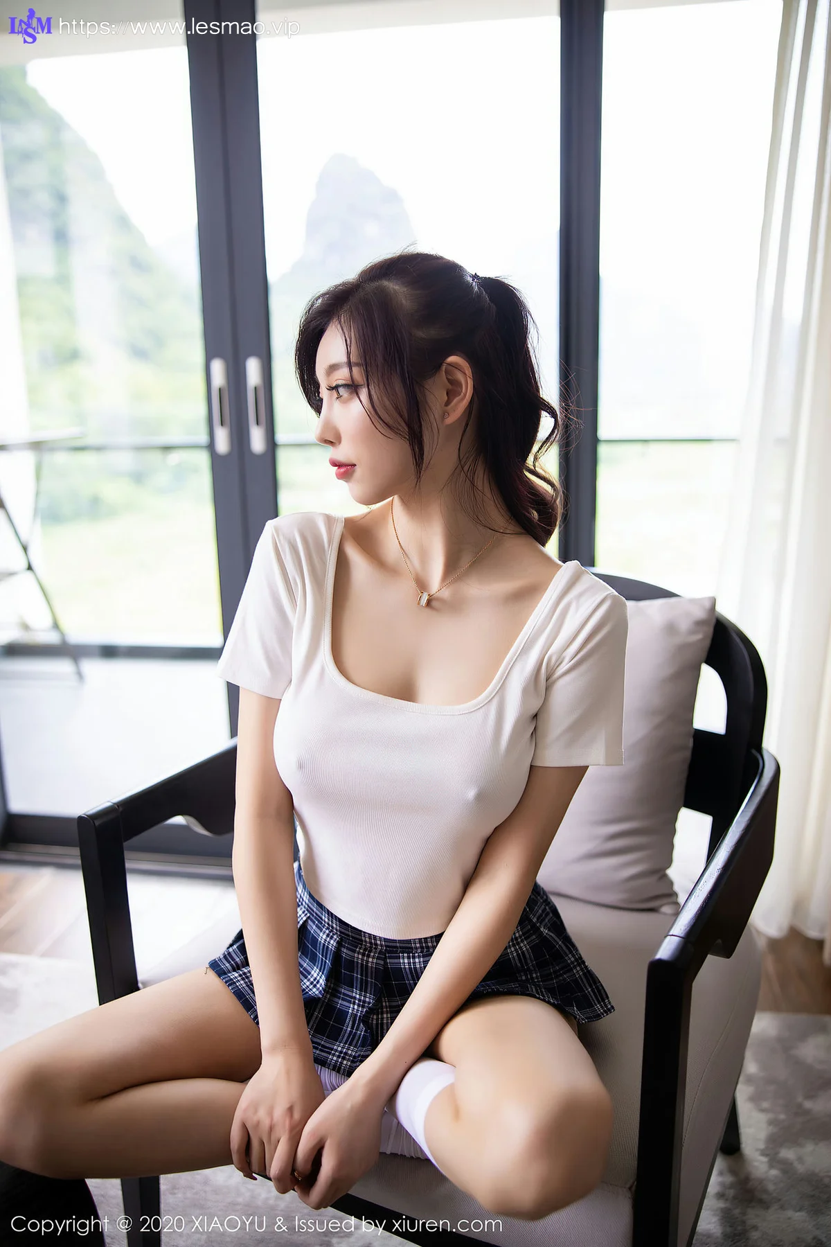 XIAOYU  语画界 Vol.343 高马尾jk系列短裙 杨晨晨sugar - 35