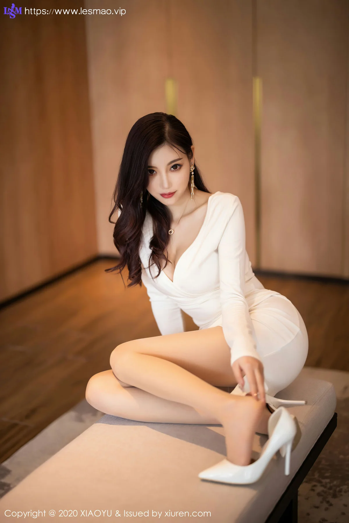 XIAOYU  语画界 Vol.377 白色礼裙性感魅力 杨晨晨sugar - 19