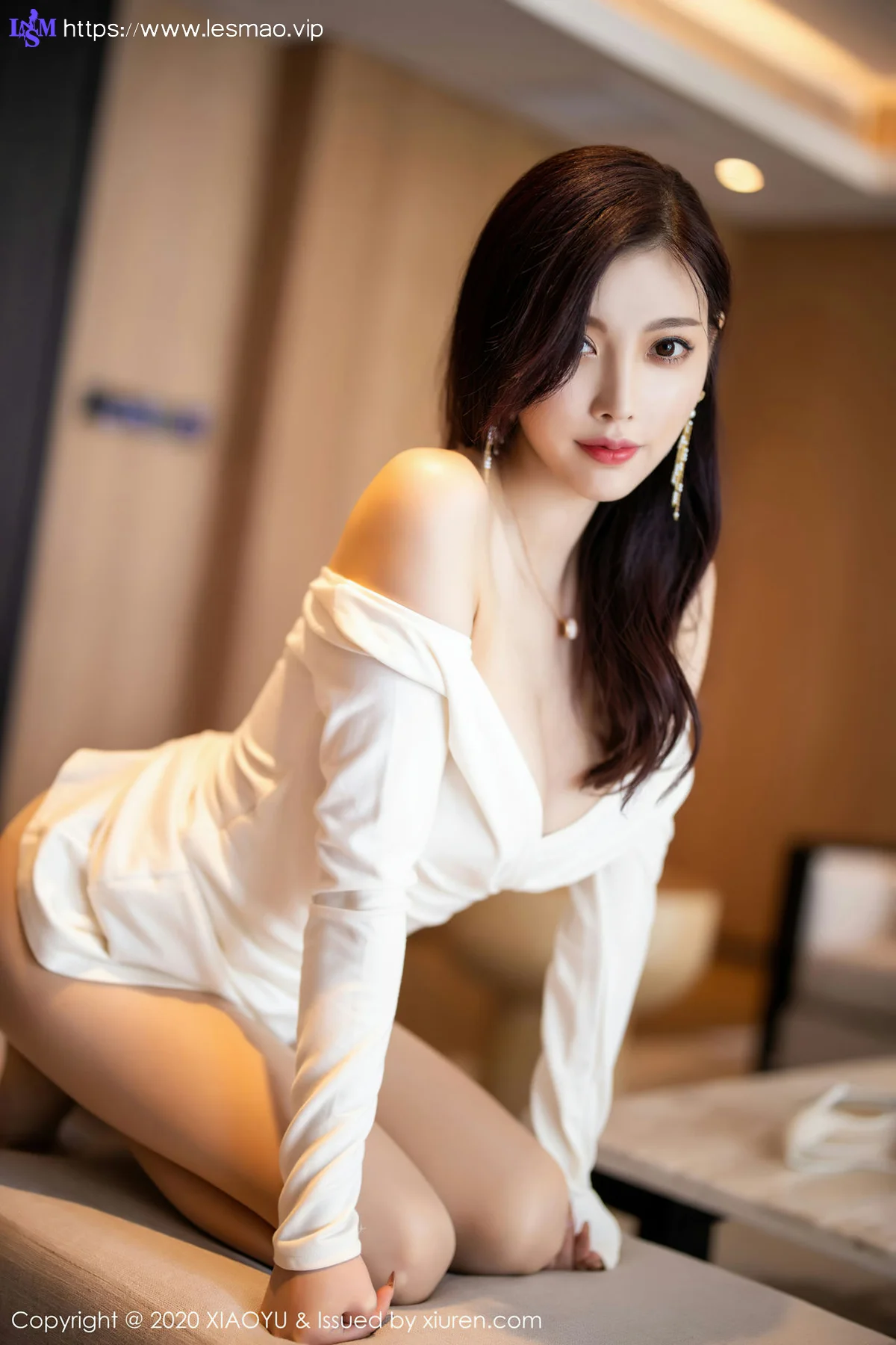XIAOYU  语画界 Vol.377 白色礼裙性感魅力 杨晨晨sugar - 42