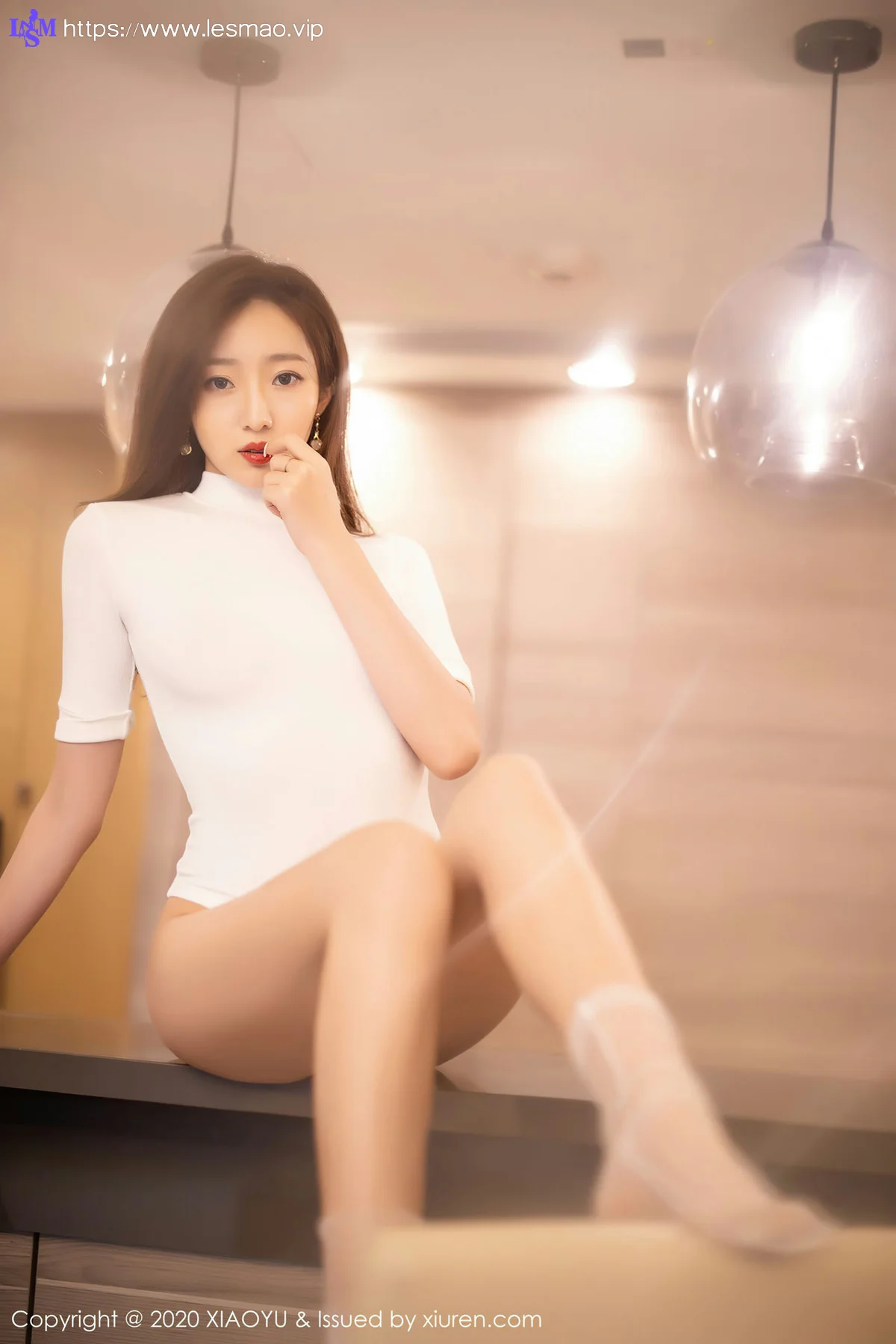 XIAOYU  语画界 Vol.389 白色连体衣透明丝袜 安琪yee - 20