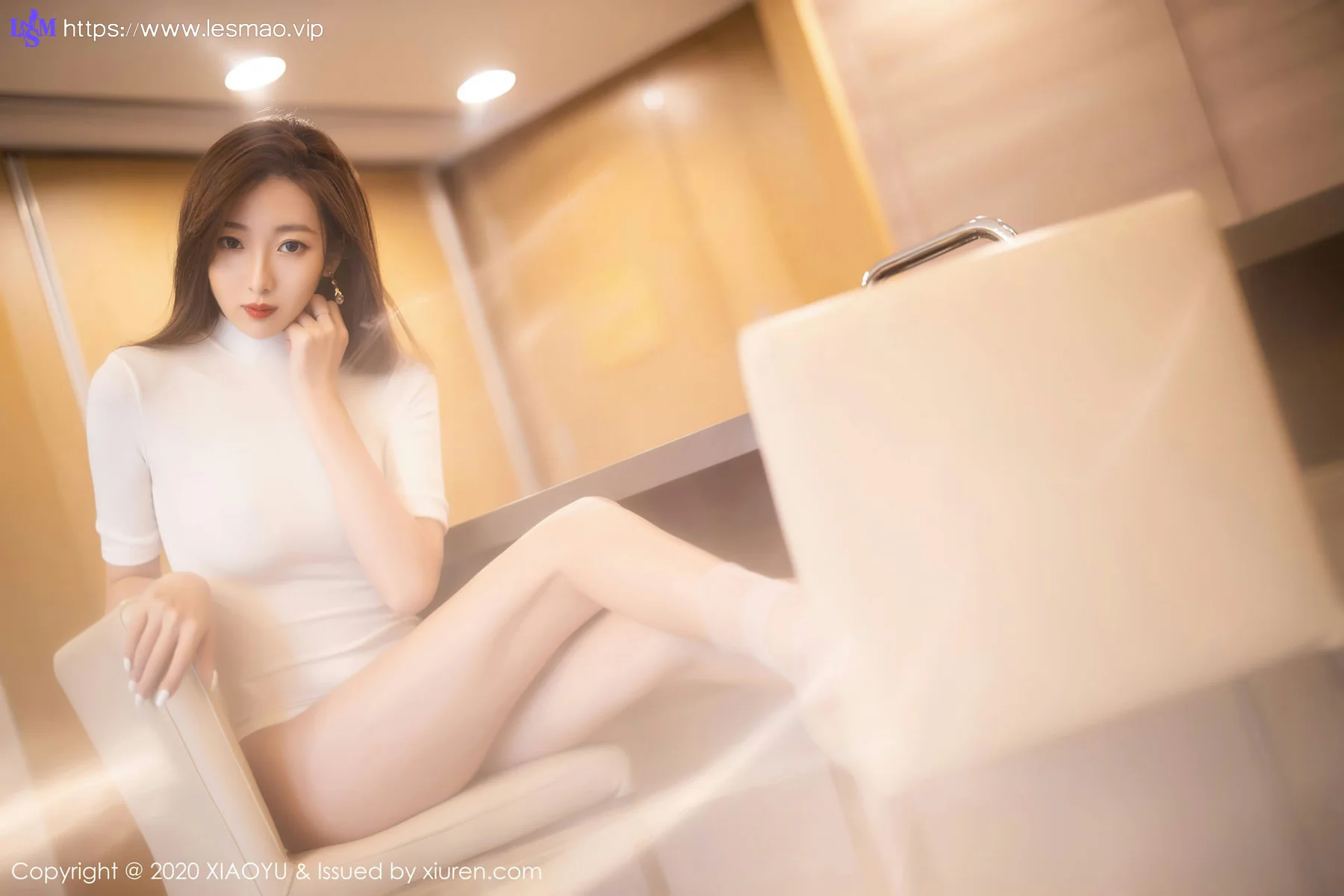 XIAOYU  语画界 Vol.389 白色连体衣透明丝袜 安琪yee - 23