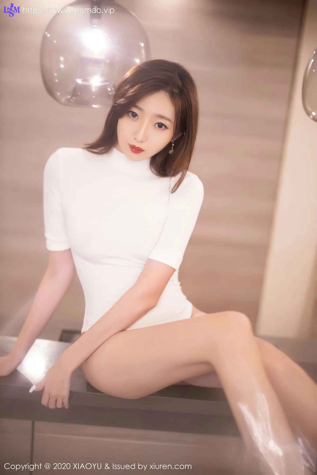 XIAOYU  语画界 Vol.389 白色连体衣透明丝袜 安琪yee - 28