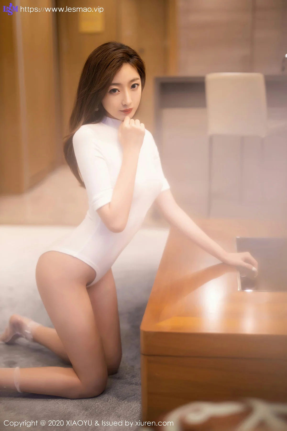 XIAOYU  语画界 Vol.389 白色连体衣透明丝袜 安琪yee - 81