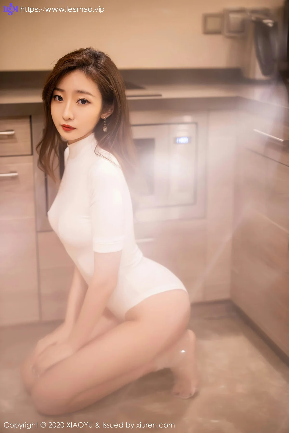 XIAOYU  语画界 Vol.389 白色连体衣透明丝袜 安琪yee - 84