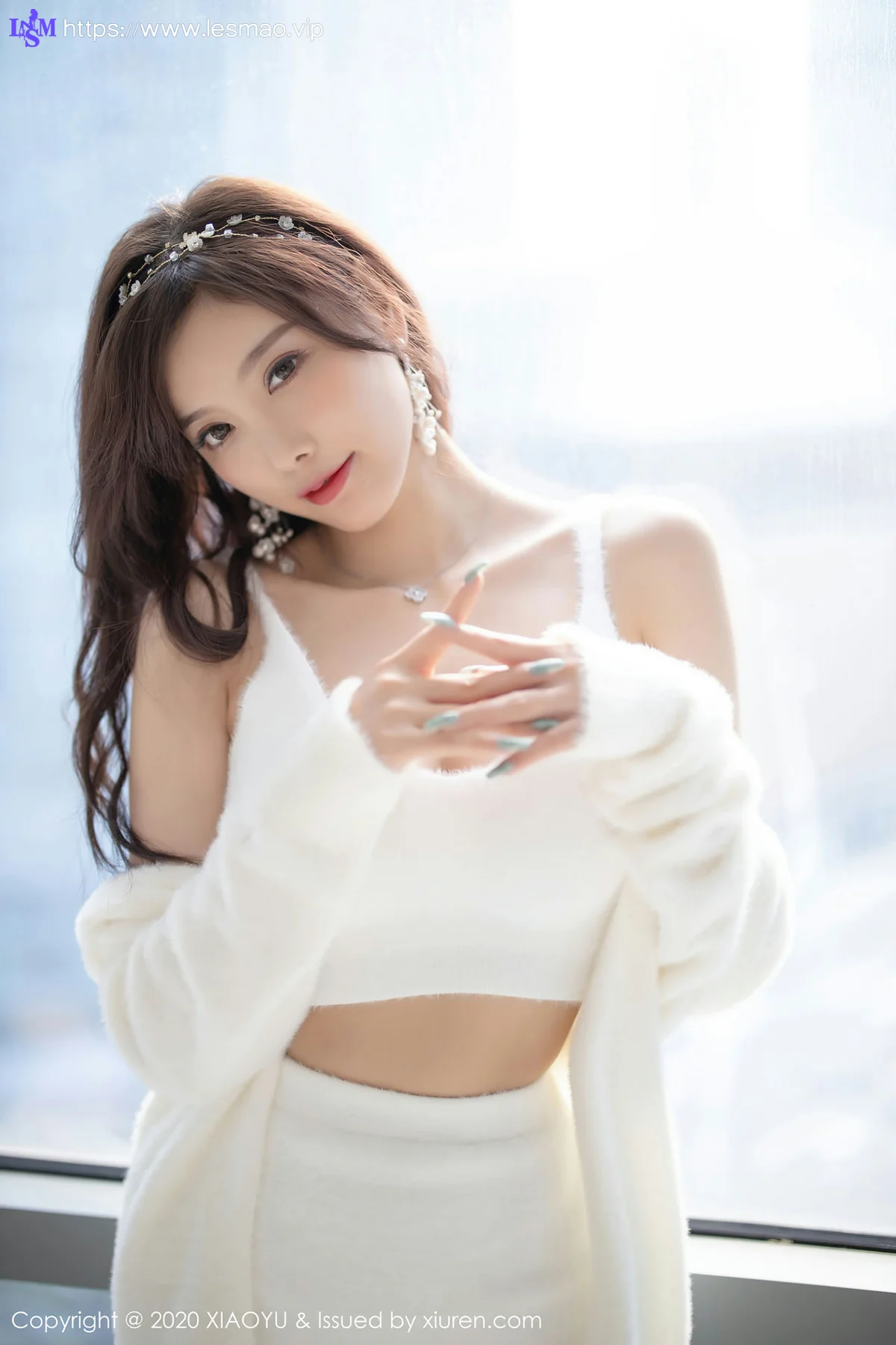 XIAOYU  语画界 Vol.437 性感白丝圣诞 杨晨晨 - 12