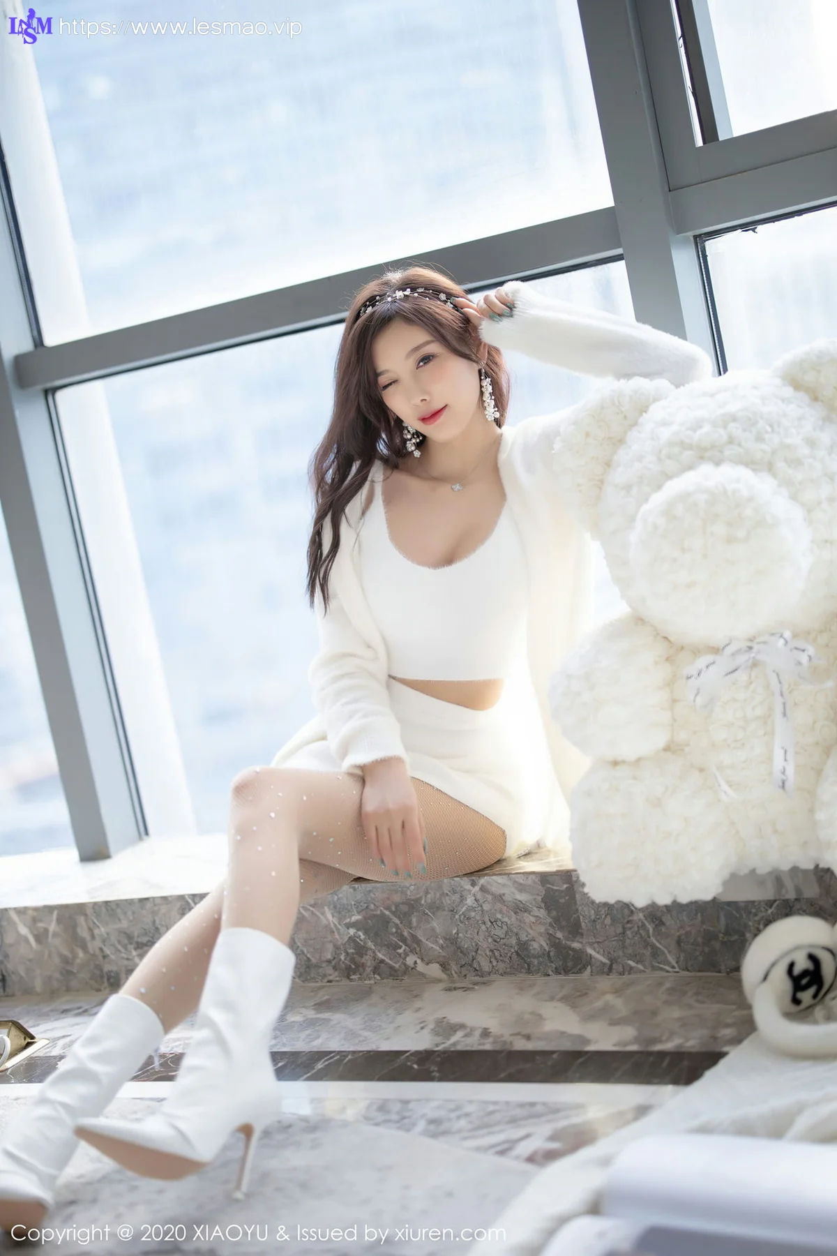 XIAOYU  语画界 Vol.437 性感白丝圣诞 杨晨晨 - 15