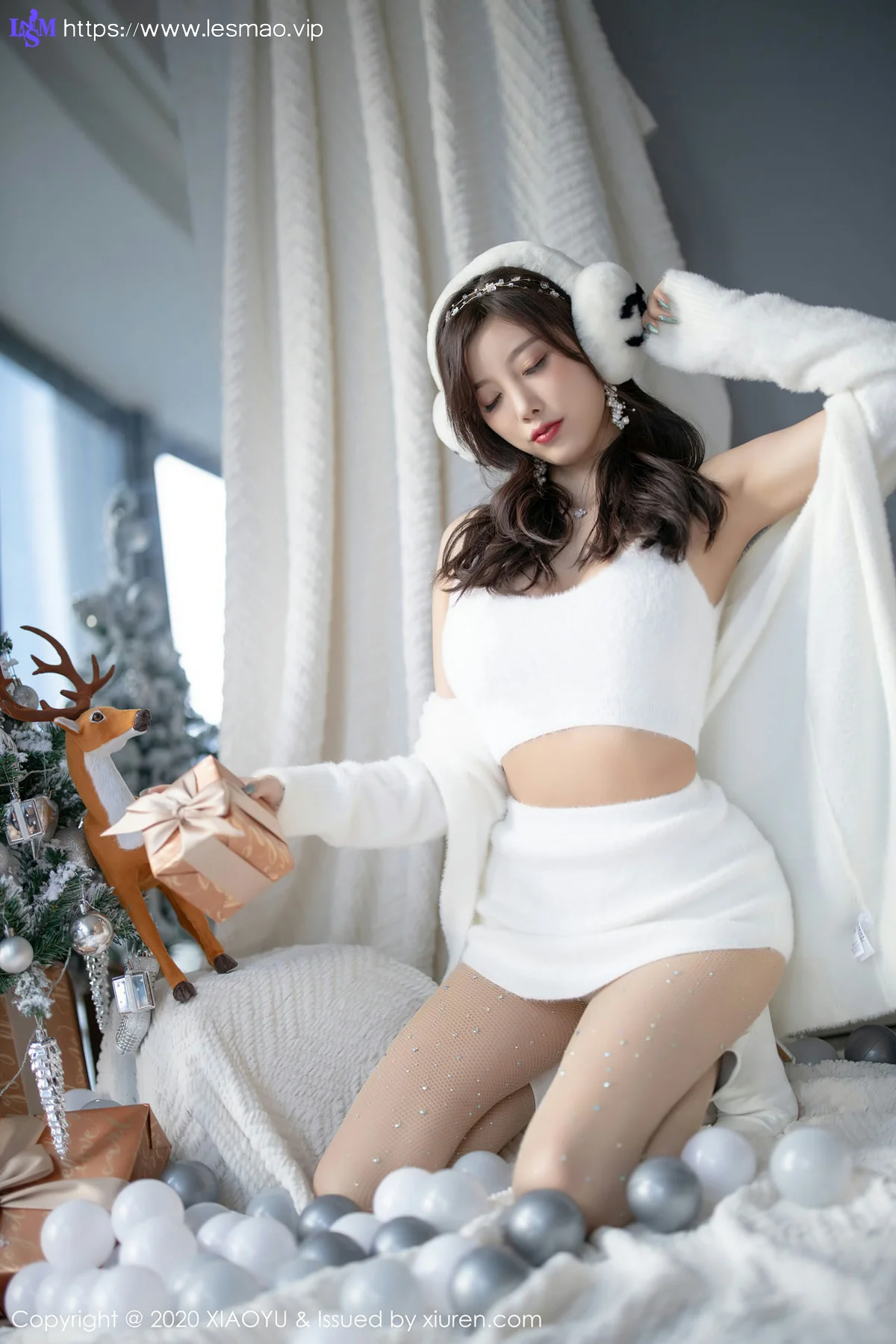 XIAOYU  语画界 Vol.437 性感白丝圣诞 杨晨晨 - 26