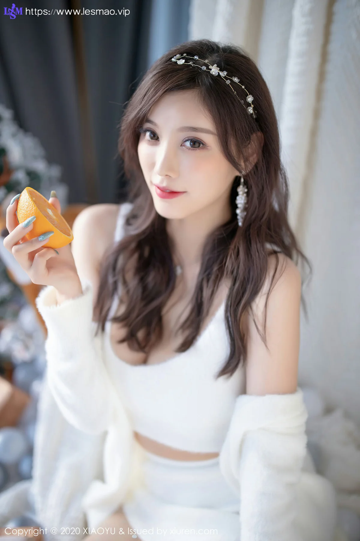 XIAOYU  语画界 Vol.437 性感白丝圣诞 杨晨晨 - 31