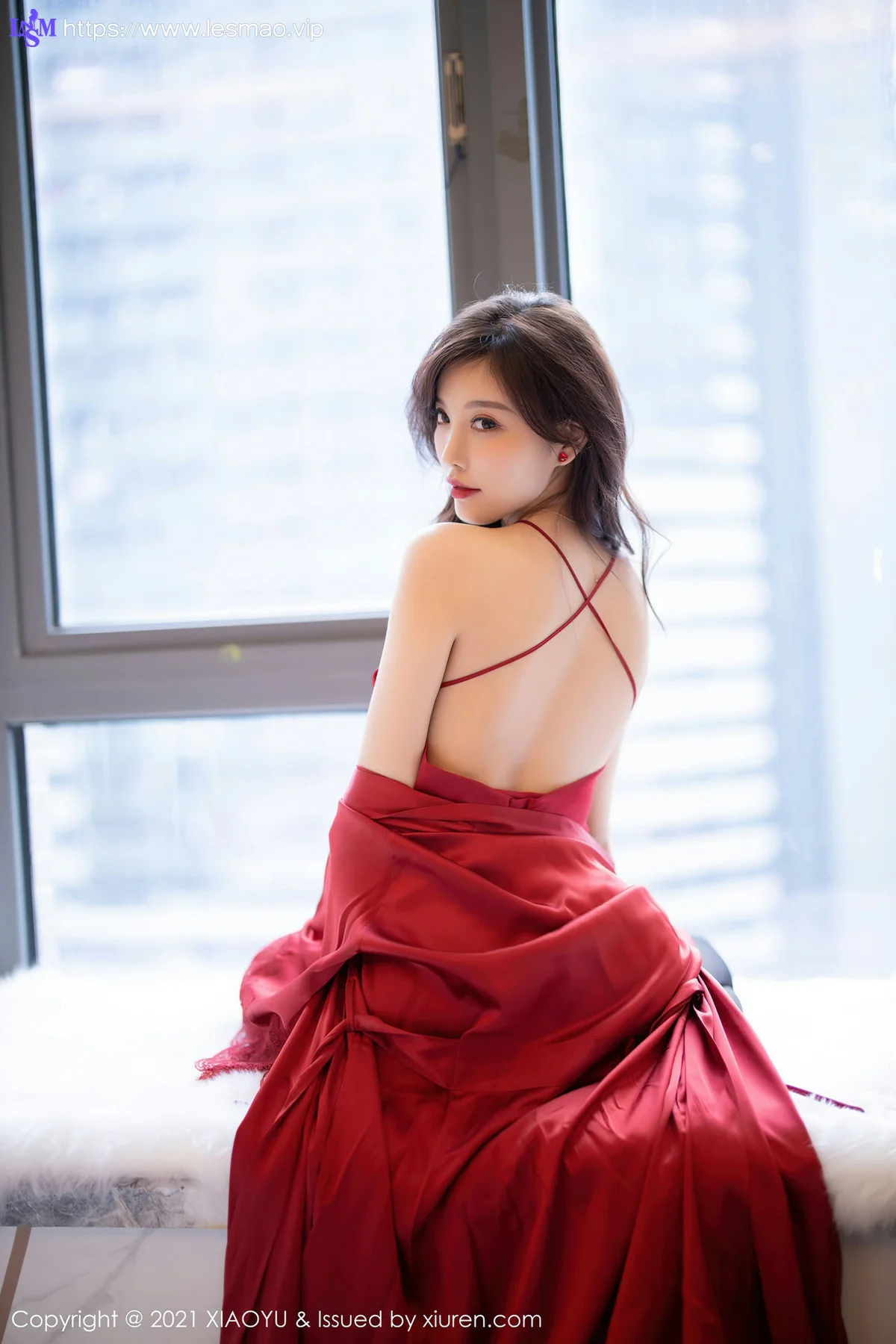 XIAOYU  语画界 Vol.460 杨晨晨 红色蕾丝大衣 - 29