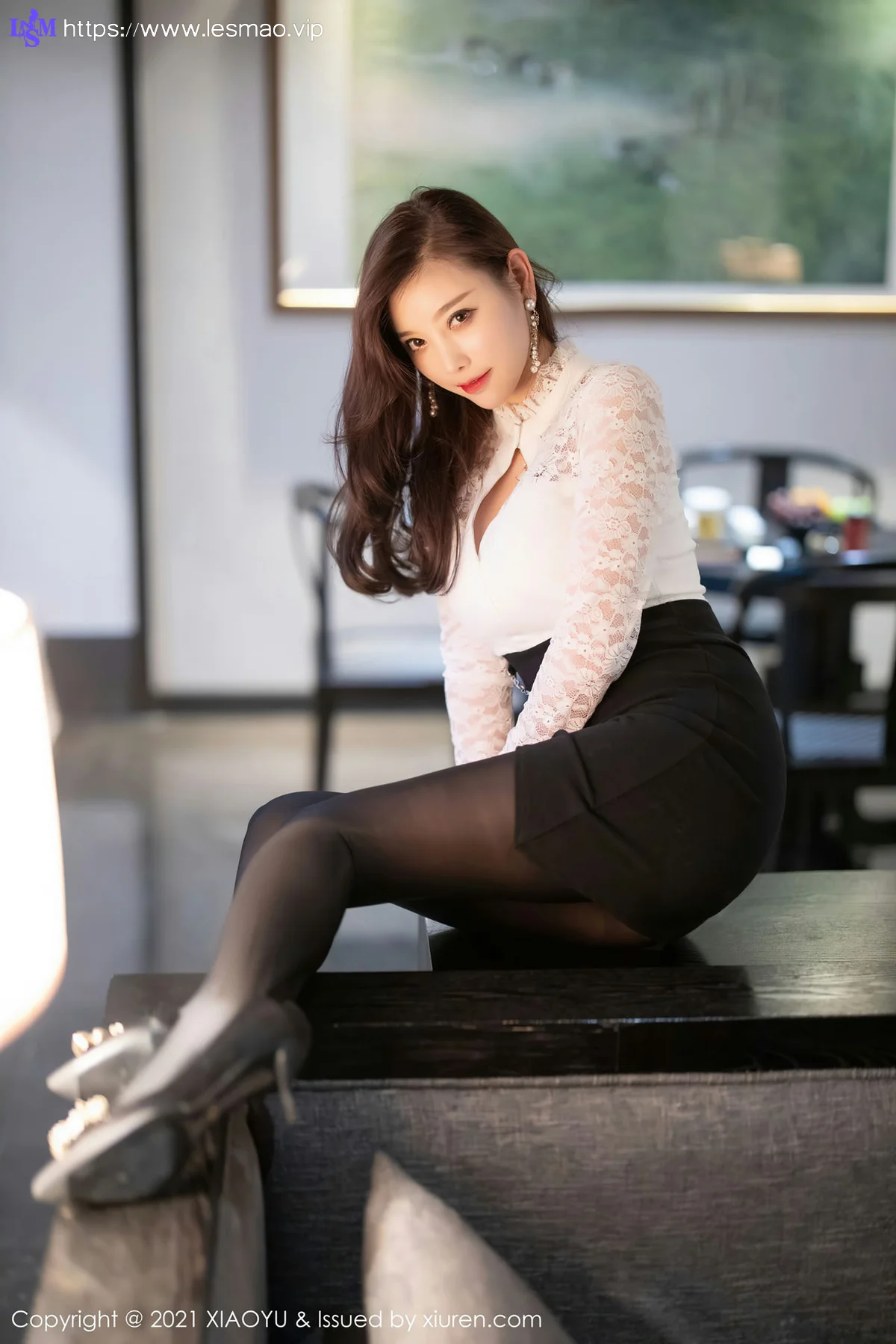 XIAOYU  语画界 Vol.462 女神写真 杨晨晨sugar 经典黑白制服 - 17