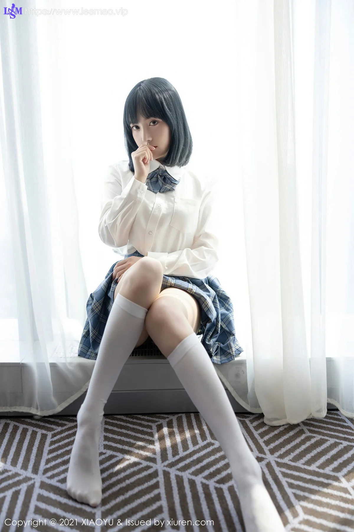 XIAOYU  语画界 Vol.508 JK制服系列 豆瓣酱  新人模特 - 11