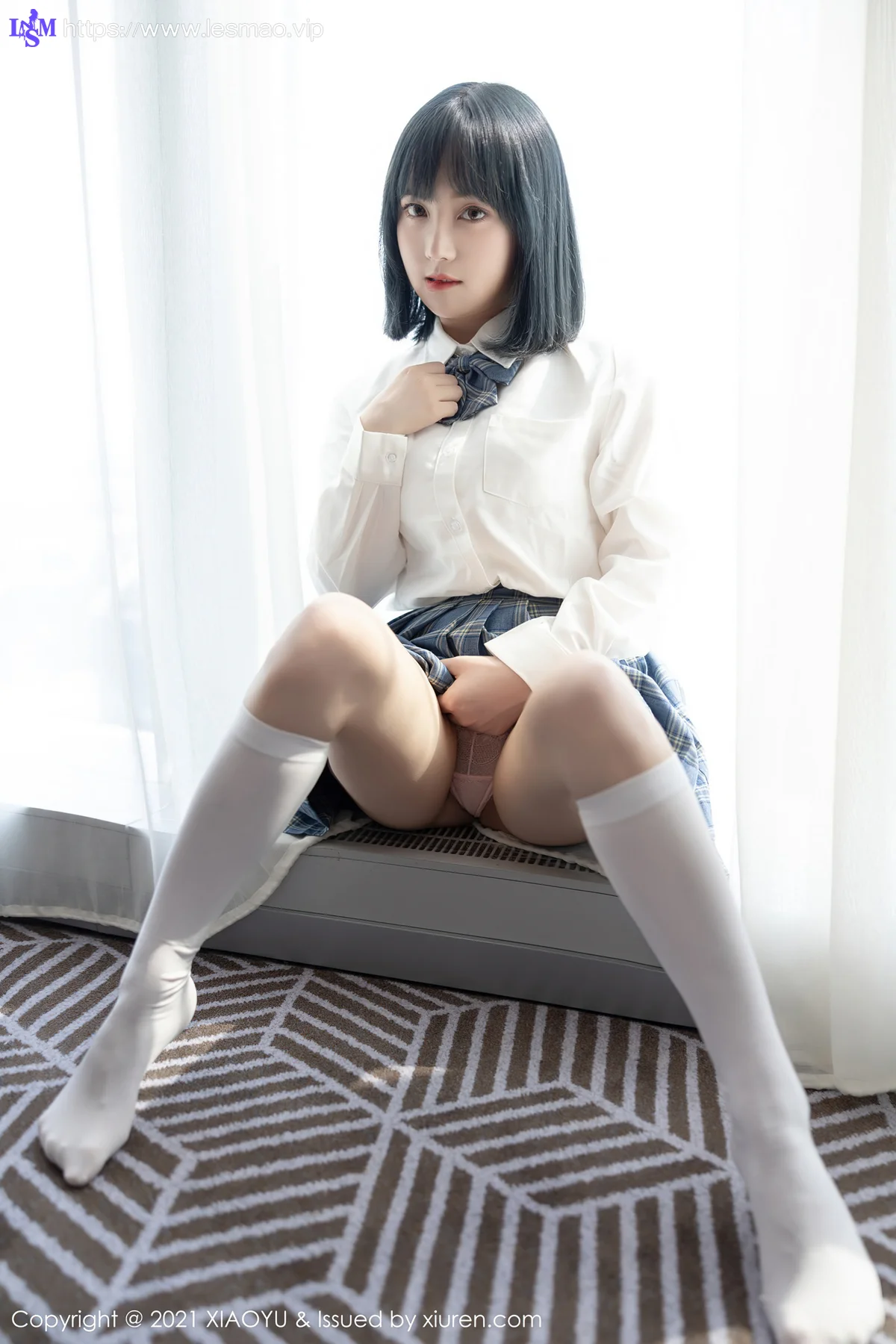 XIAOYU  语画界 Vol.508 JK制服系列 豆瓣酱  新人模特 - 13