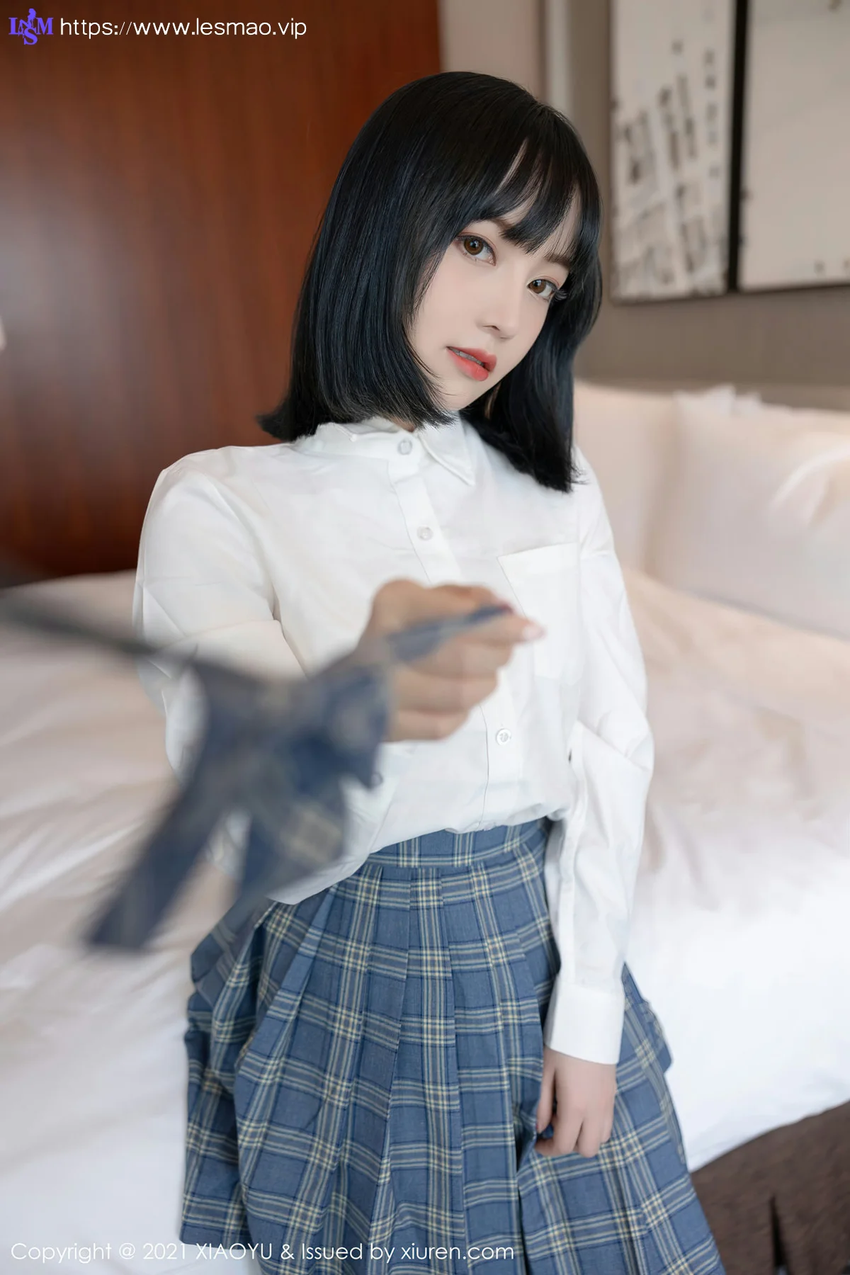 XIAOYU  语画界 Vol.508 JK制服系列 豆瓣酱  新人模特 - 16
