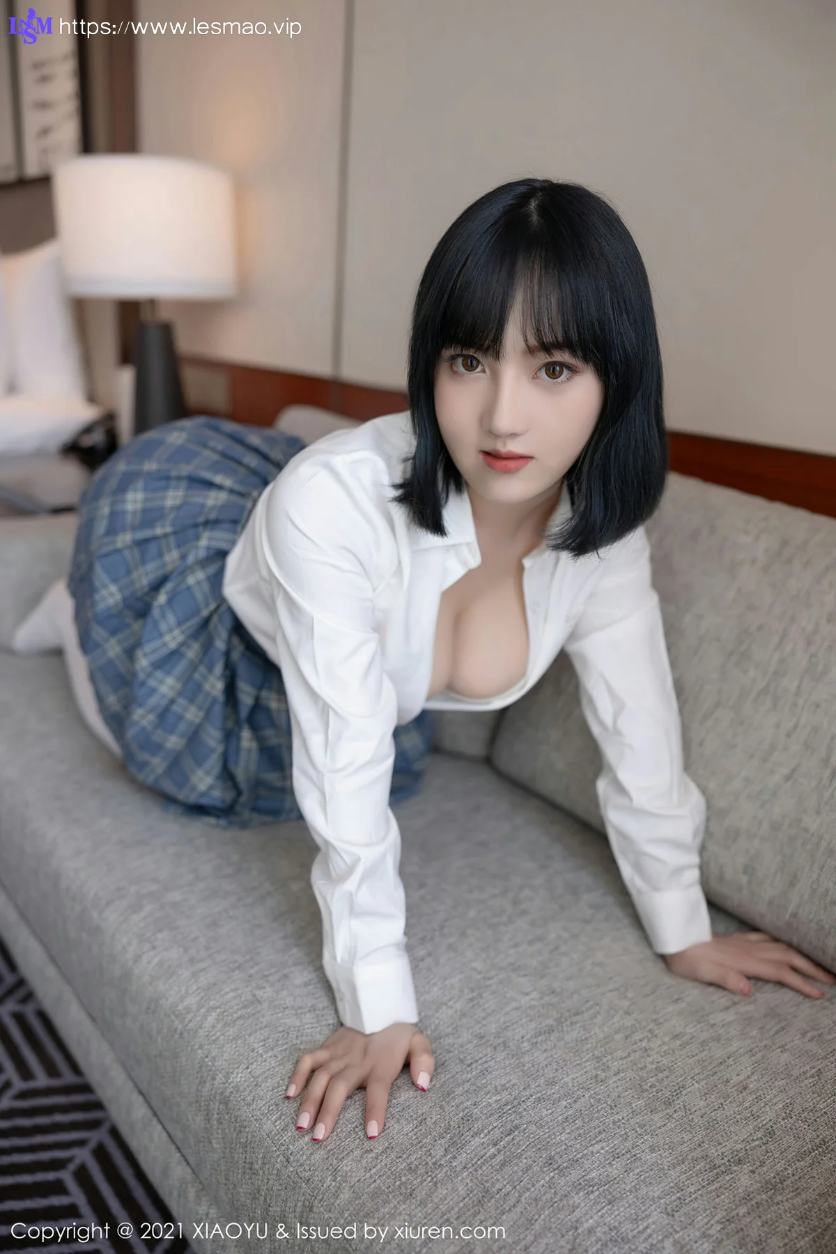 XIAOYU  语画界 Vol.508 JK制服系列 豆瓣酱  新人模特 - 32