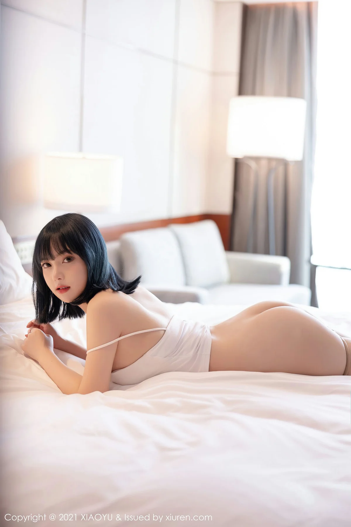 XIAOYU  语画界 Vol.547 白色吊带与极致朦胧丝袜 豆瓣酱 性感写真2 - 41