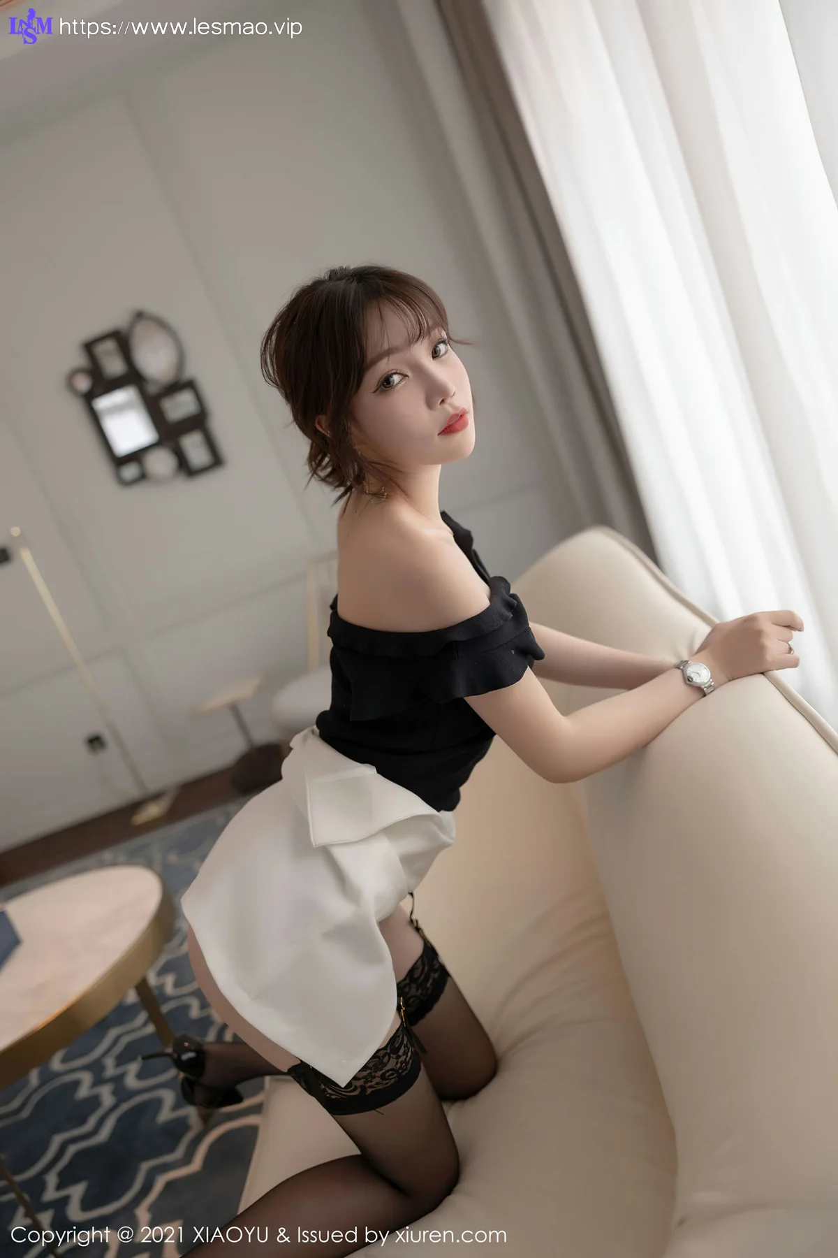 XIAOYU  语画界 Vol.551 魅惑的蕾丝吊袜 芝芝Booty 性感写真 - 15