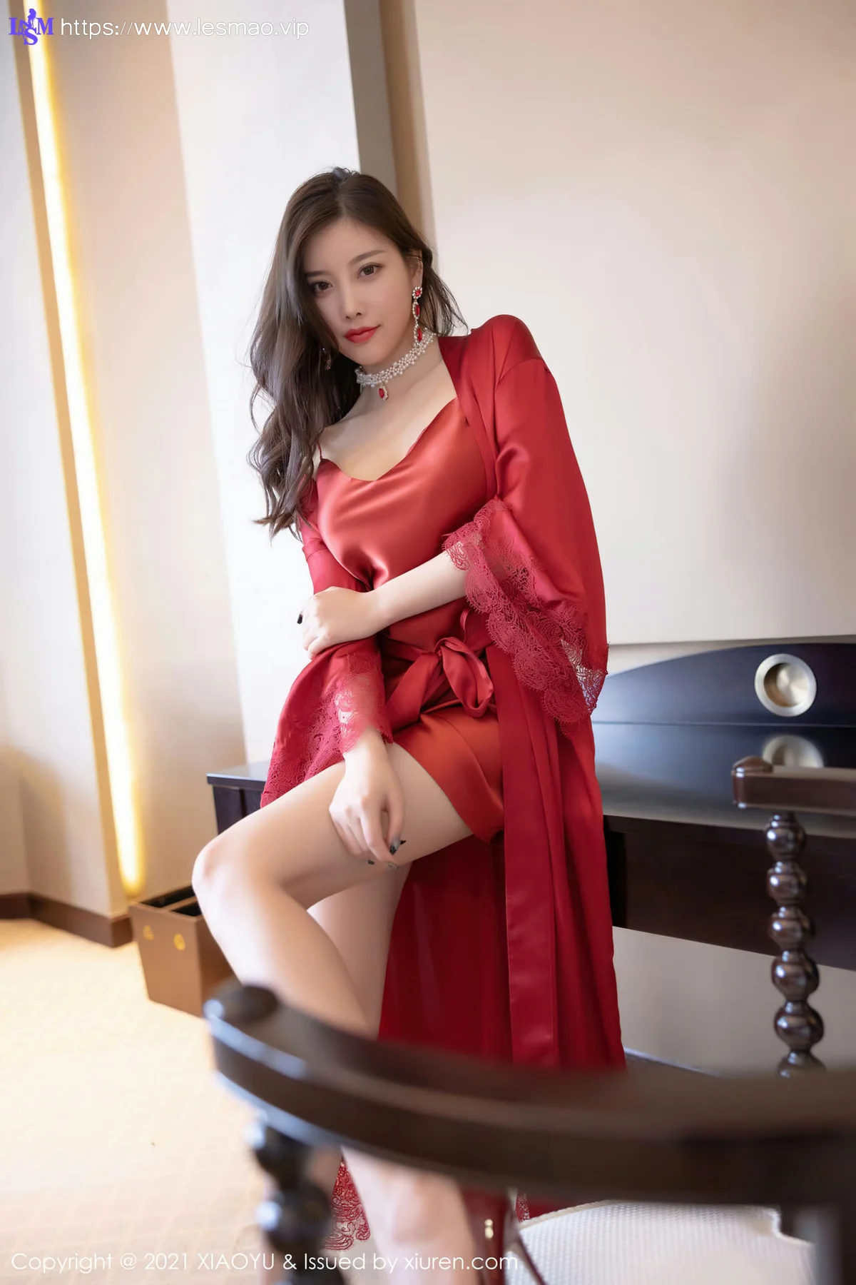 XIAOYU  语画界 Vol.621 艳丽猩红吊裙 杨晨晨sugar 写真 - 48