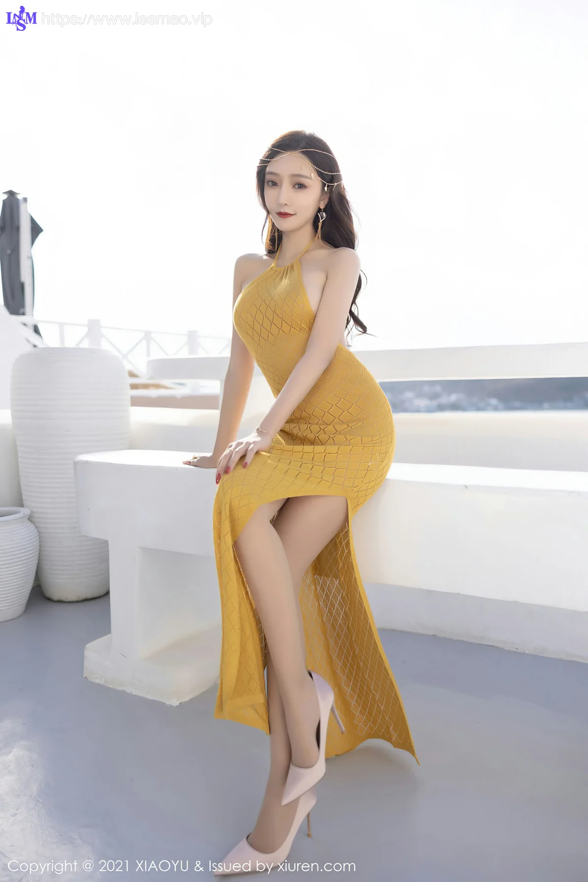 XIAOYU  语画界 Vol.675 黄色露背长裙 王馨瑶yanni 云南心愿旅拍11 - 12