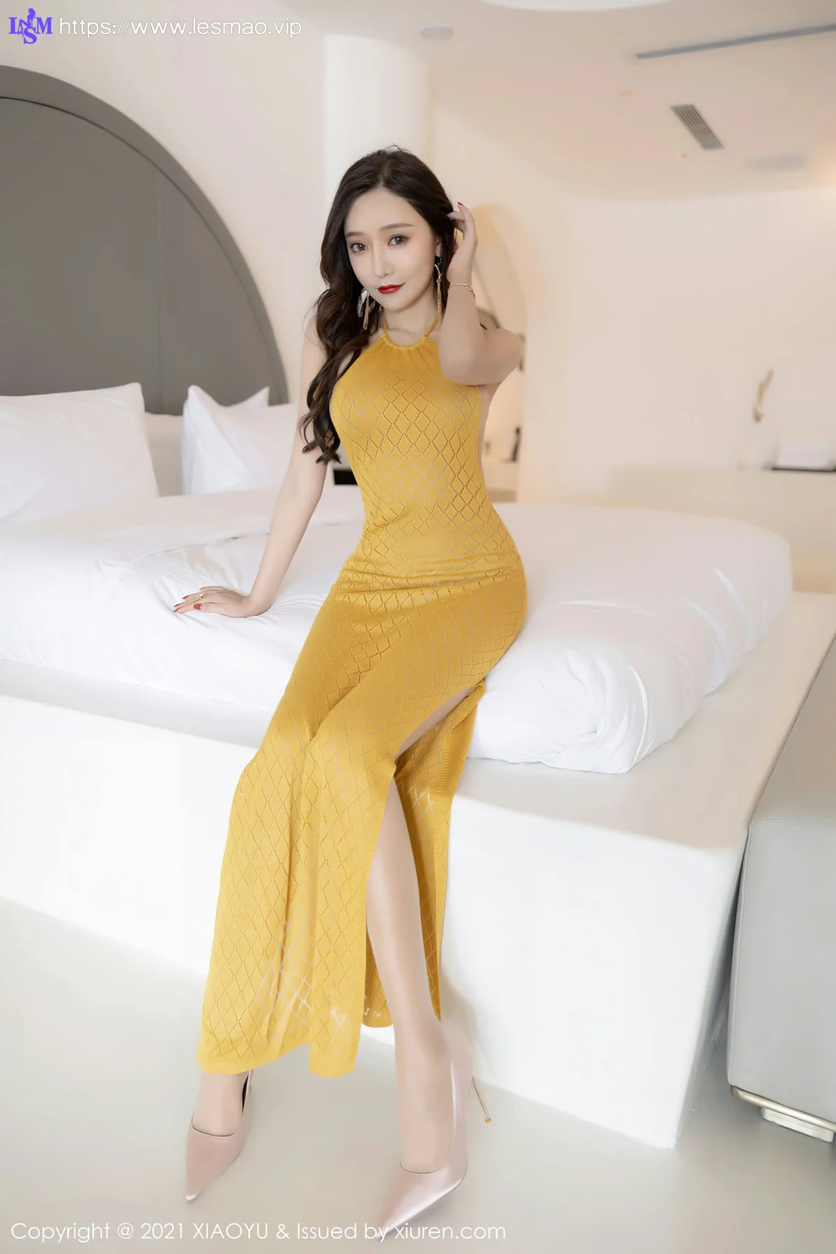 XIAOYU  语画界 Vol.675 黄色露背长裙 王馨瑶yanni 云南心愿旅拍11 - 39