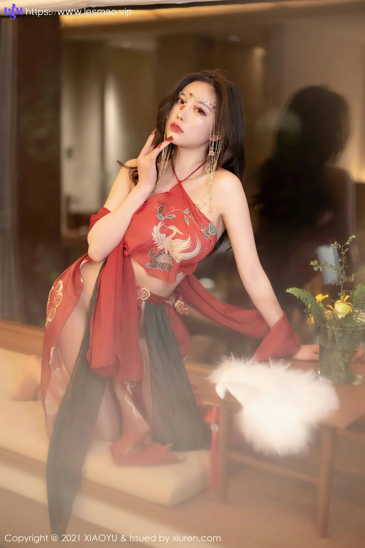 XIAOYU  语画界 Vol.688 红色古装 杨晨晨sugar 丽江心愿旅拍11 - 17