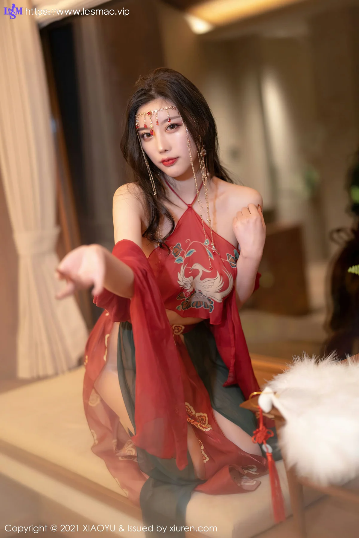 XIAOYU  语画界 Vol.688 红色古装 杨晨晨sugar 丽江心愿旅拍11 - 18