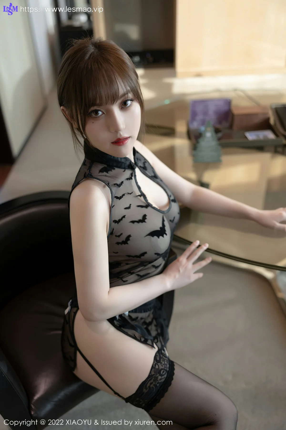 XIAOYU  语画界 Vol.696 黑色网纱 豆瓣酱 性感写真11 - 15
