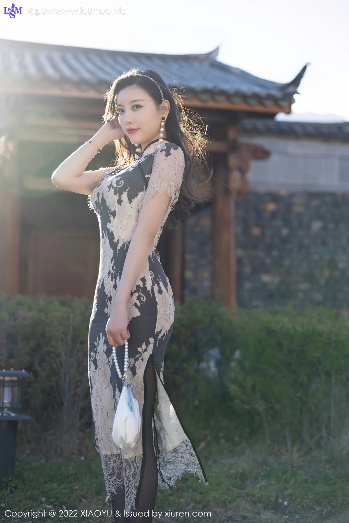 XIAOYU  语画界 Vol.697 黑丝旗袍 杨晨晨Yome 丽江心愿旅拍222 - 11