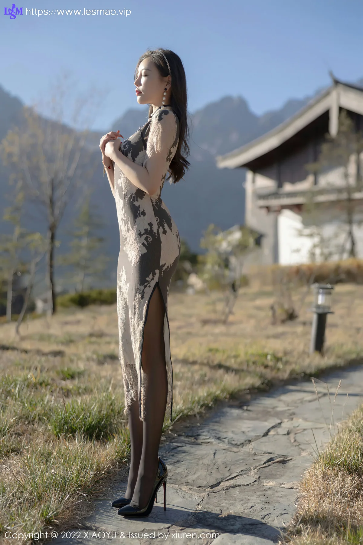 XIAOYU  语画界 Vol.697 黑丝旗袍 杨晨晨Yome 丽江心愿旅拍222 - 16