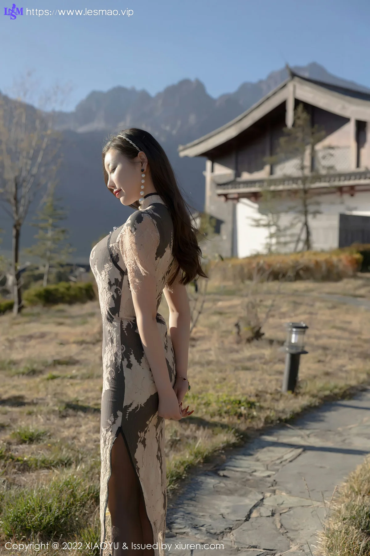 XIAOYU  语画界 Vol.697 黑丝旗袍 杨晨晨Yome 丽江心愿旅拍222 - 19