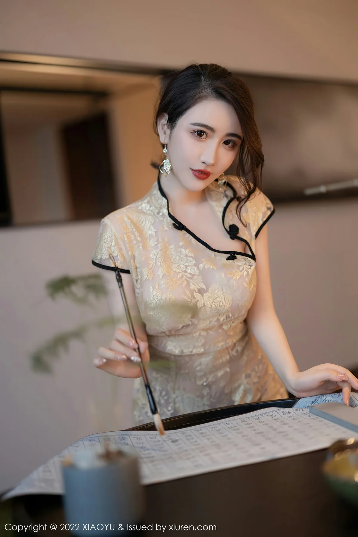 XIAOYU  语画界 Vol.712 轻透旗袍 绯月樱-Cherry 惠州旅拍33 - 29