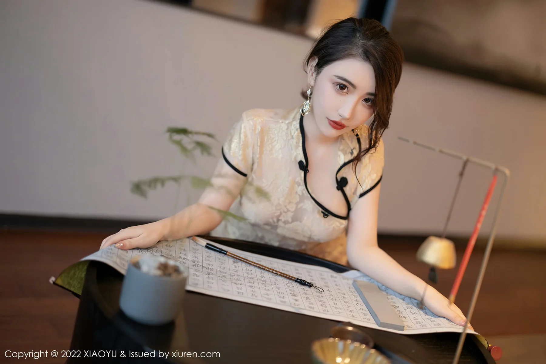 XIAOYU  语画界 Vol.712 轻透旗袍 绯月樱-Cherry 惠州旅拍33 - 31