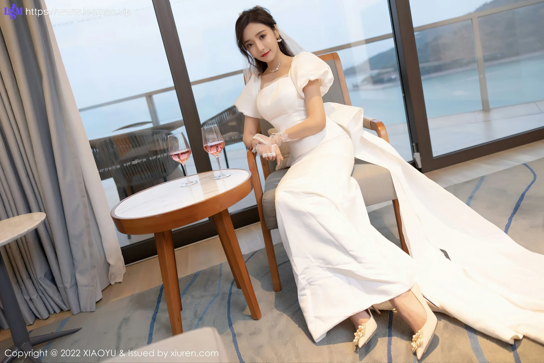XIAOYU  语画界 Vol.733 白色婚纱礼裙 王馨瑶yanni 惠州旅拍11 - 14