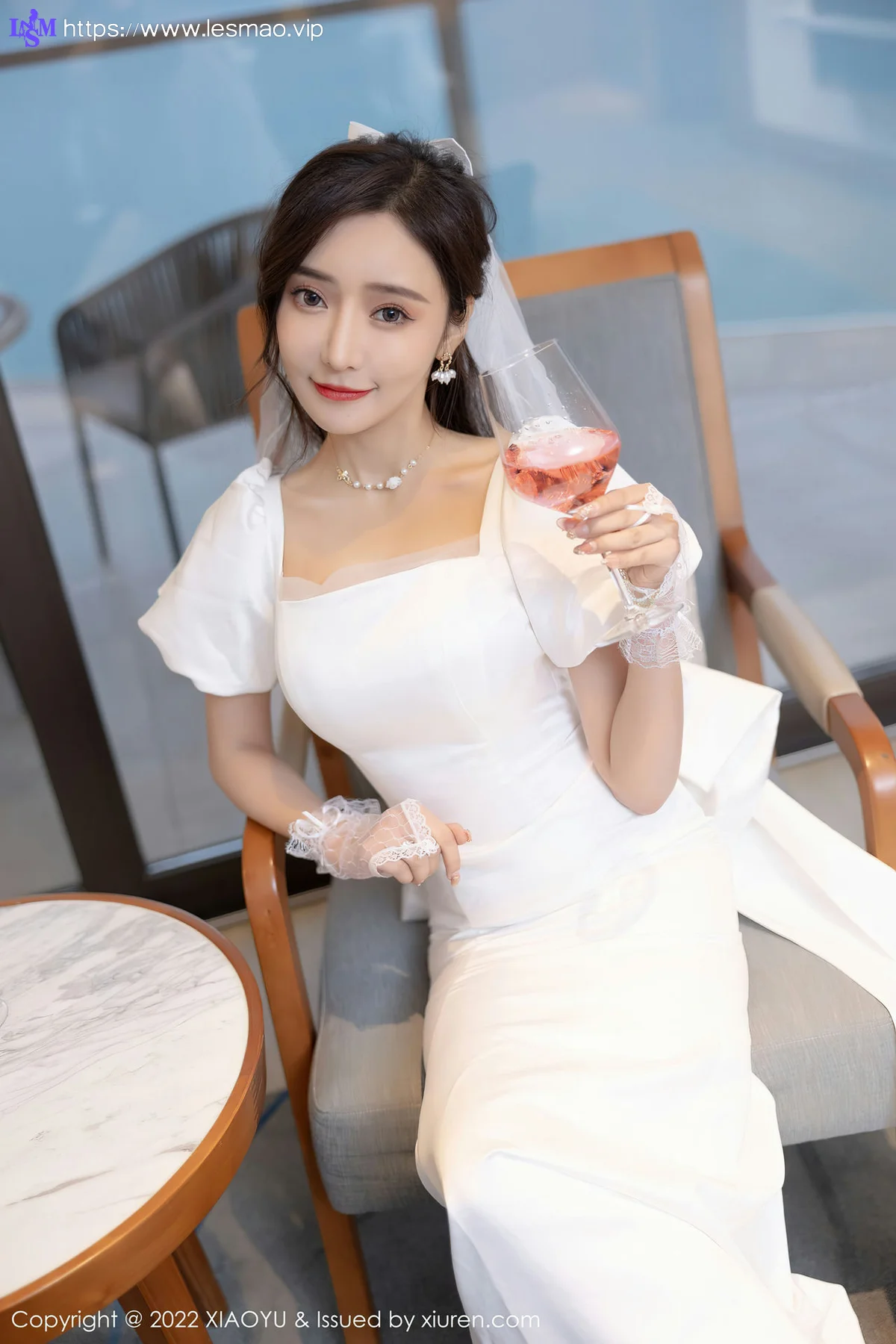 XIAOYU  语画界 Vol.733 白色婚纱礼裙 王馨瑶yanni 惠州旅拍11 - 15