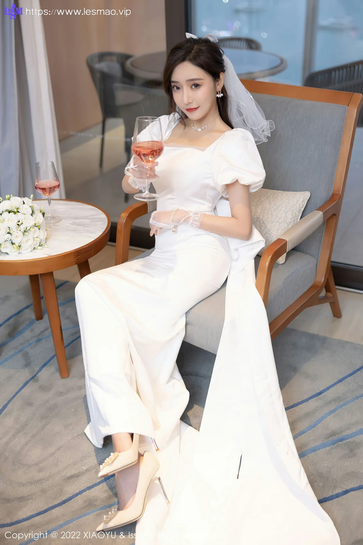 XIAOYU  语画界 Vol.733 白色婚纱礼裙 王馨瑶yanni 惠州旅拍11 - 16